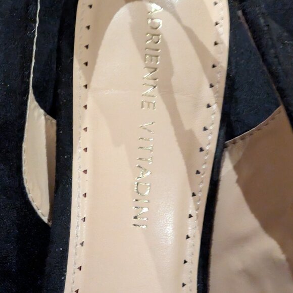 Adrienne Vittadini black suede sandals - Picture 3 of 4